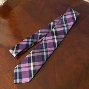 Nautica purple/Navy Plaid tie